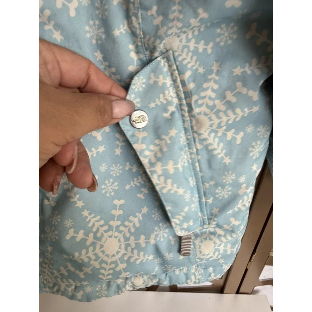 The North Face Jacket Girls Large 14 16 Blue HyVent Removable Hood Parka Coat
